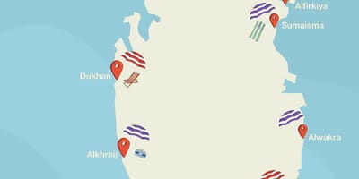 Al ghariya stranden qatar karta