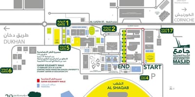 Karta av qatar foundation