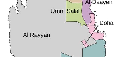 Karta över qatar kommun 