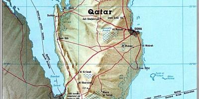Karta över qatar road 